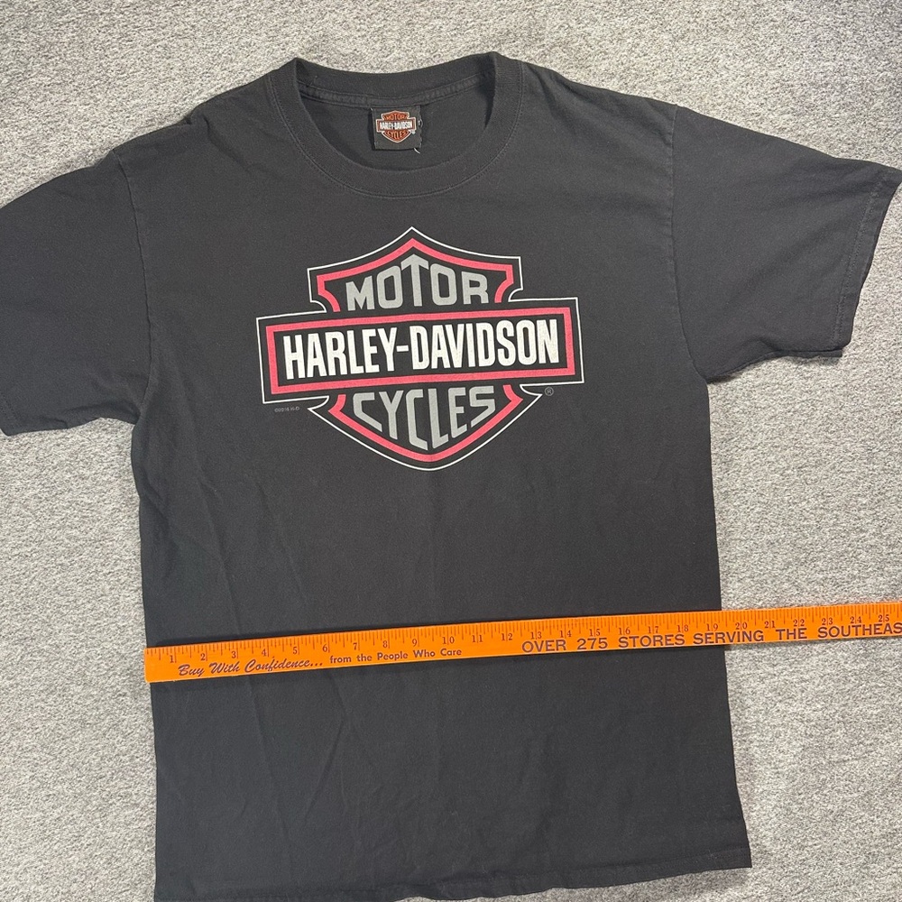 Harley-Davidson Black and Red Logo Tee